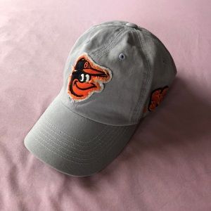Grey Baltimore Orioles baseball cap